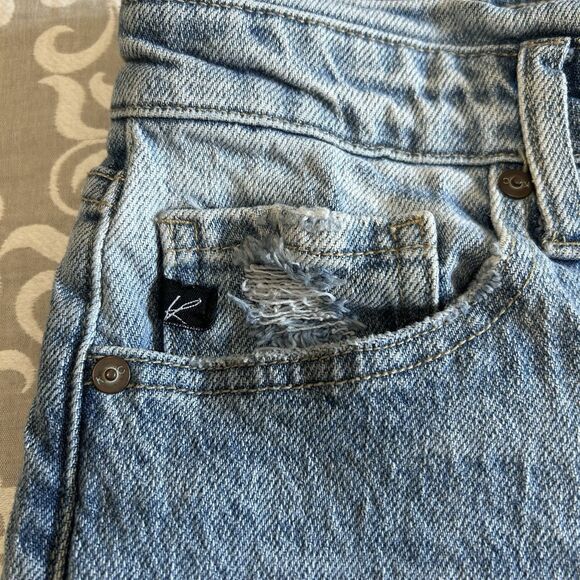 KanCan Jeans Women 11 Blue Lite Wash Hi Waist Estilo 5Pocket Cotton Cottage Boho - Picture 9 of 16